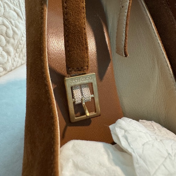 Jimmy Choo suede platforms worn twice. Excellent like new condition - Picture 8 of 10